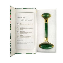 Load image into Gallery viewer, Face Massage Jade Roller Rose Quartz Natural Stone Crystal Slimmer Lift Wrinkle Double Chin Remover Beauty Care Slimming Tools