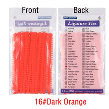 Load image into Gallery viewer, 1000pcs=20sticks Azdent Dental Orthodontic Ligature Ties Elastic Rubber Tooth ands Dentist Tools Braces Teeth Orthodontics
