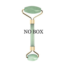 Load image into Gallery viewer, Rose Quartz Roller Slimming Face Massager Lifting Tool Natural Jade Facial Massage Roller Stone Skin Massage Beauty Care Set Box
