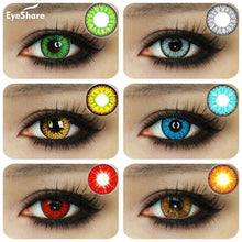 Load image into Gallery viewer, EYESHARE 1 Pair  Beautiful Pupil  Eye Cosmetic Colorful Contact Lenses Halloween Cosplay Lenses Crazy Lens for Eyes
